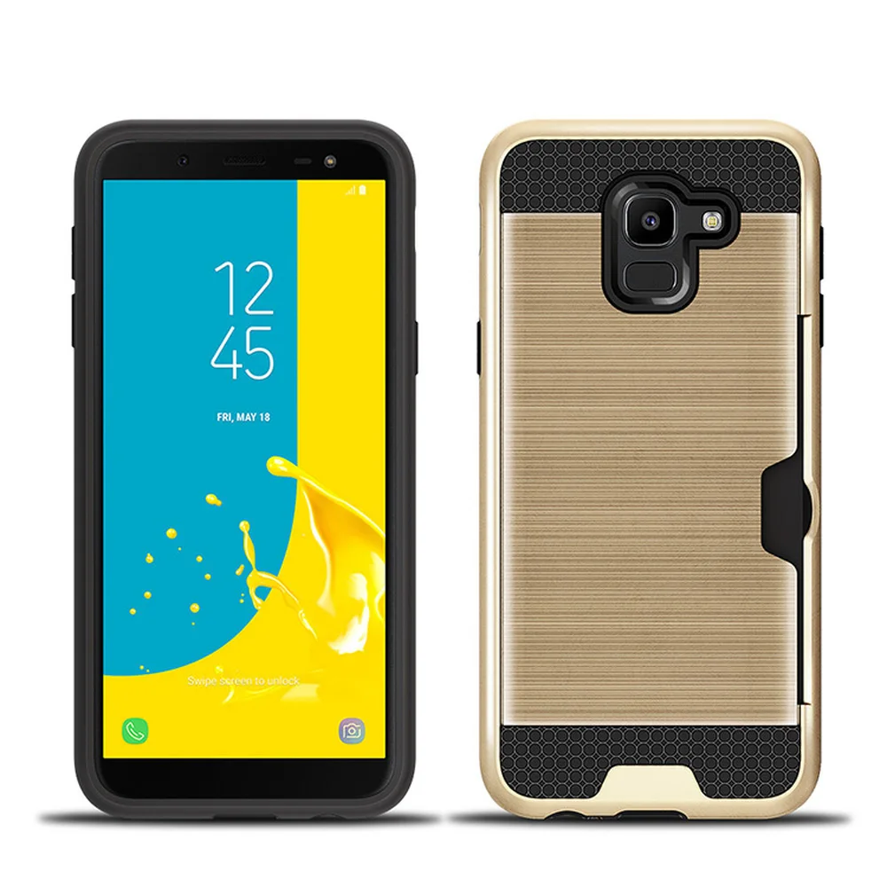 Полузавернутый чехол для задней карты Samsung Galaxy A3 A5 A7 2017 S10 Lite S8 S9 A6 A8 Plus J3 J7 J4 J6 J8 J2 Pro