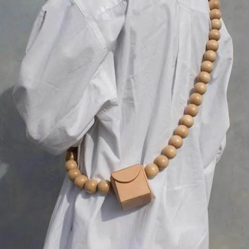 2019 Women Handbag Hot Mini Small Bag Woven Bamboo Beach Straw Shoulder Bags For Wood Round Beaded Pu Leather | Багаж и сумки