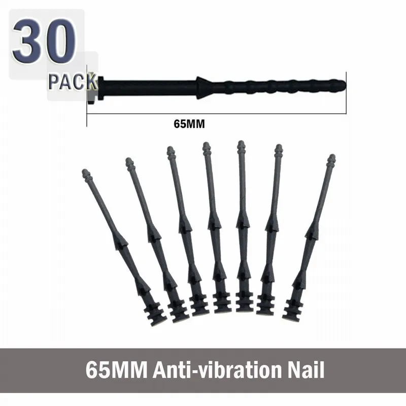 30PCS 65MM Black Gdstime 30 мм 45 мм 65 мм Винт с заклепками резиновый ПК Вентилятор антивибрационное крепление Силиконовые Винты Шумопоглощающие вентиляторы резиновые шурупы - Цвет лезвия: 30PCS 65MM Black