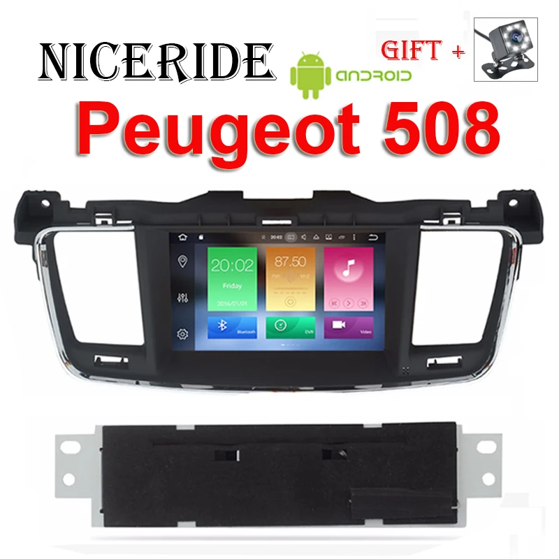 Android 9 0 автомобильный dvd плеер gps навигация радио стерео для PEUGEOT 508 2011 2012 2013 2017