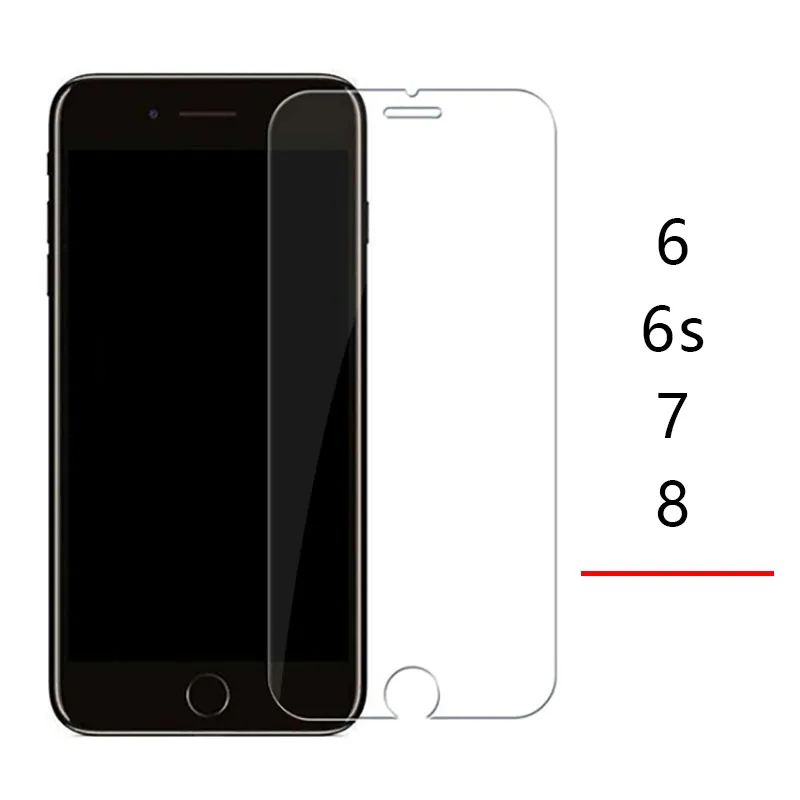 Защитный чехол закаленное стекло 9h для Iphone 6 s 5 S E Se S5 S6 7 8 Plus X Xs Max Xr 5c | Мобильные
