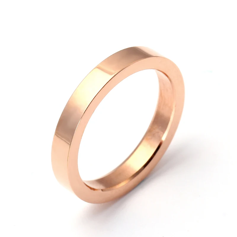 Кольцо из титановой стали для мужчин и женщин тонкое Супертонкое кольцо 3 мм под