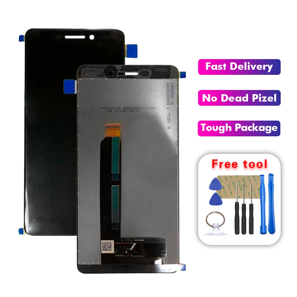 Для Nokia 6 Nokia 6,1 TA-1043 TA-1045 TA-1050 TA-1054 TA-1068 ЖК-дисплей сенсорный экран стеклянная панель дигитайзер сборка+ инструмент