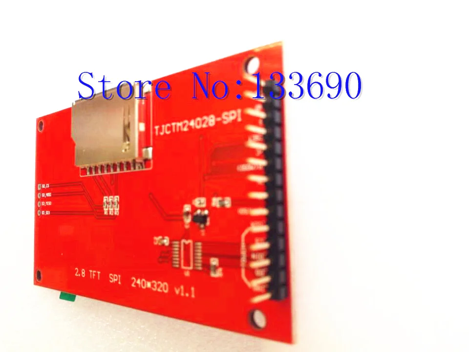 2,8 дюймовый TFT ЖК-модуль с сенсорной панелью ILI9341 Привод IC 240(RGB)* 320 SPI порт(9 IO) 240*320 Touch ic XPT2046 для raspberry pi