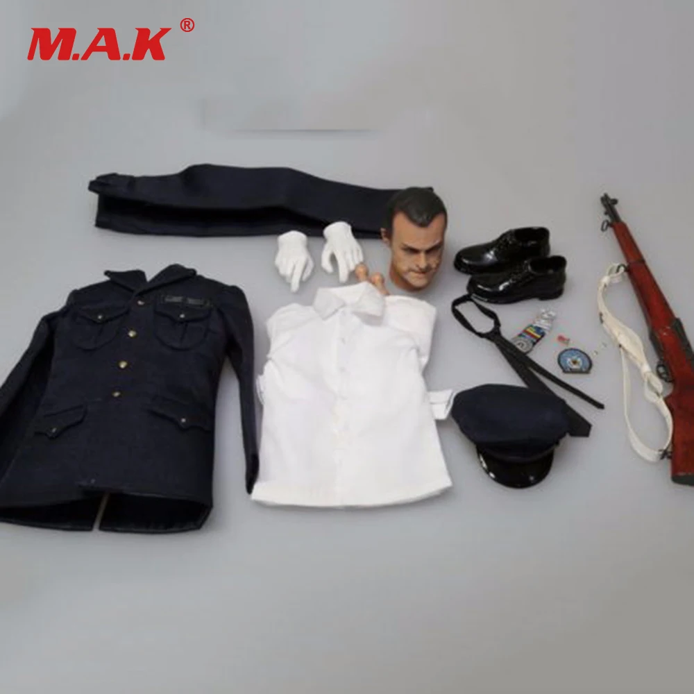 1/6 масштаб полицейская форма клоун, Бэтмен Джокер голова лепить+ одежда костюм для 12 дюймов фигура тела