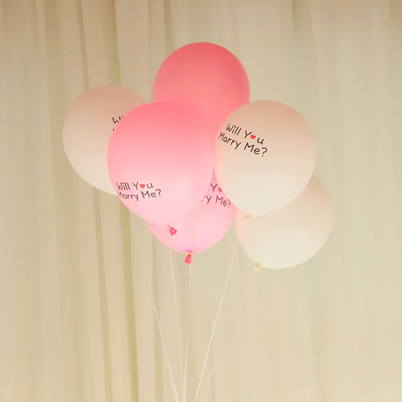 10 шт./лот 12 дюймов marry me IloveU утолщение воздушного шара свадебное украшение