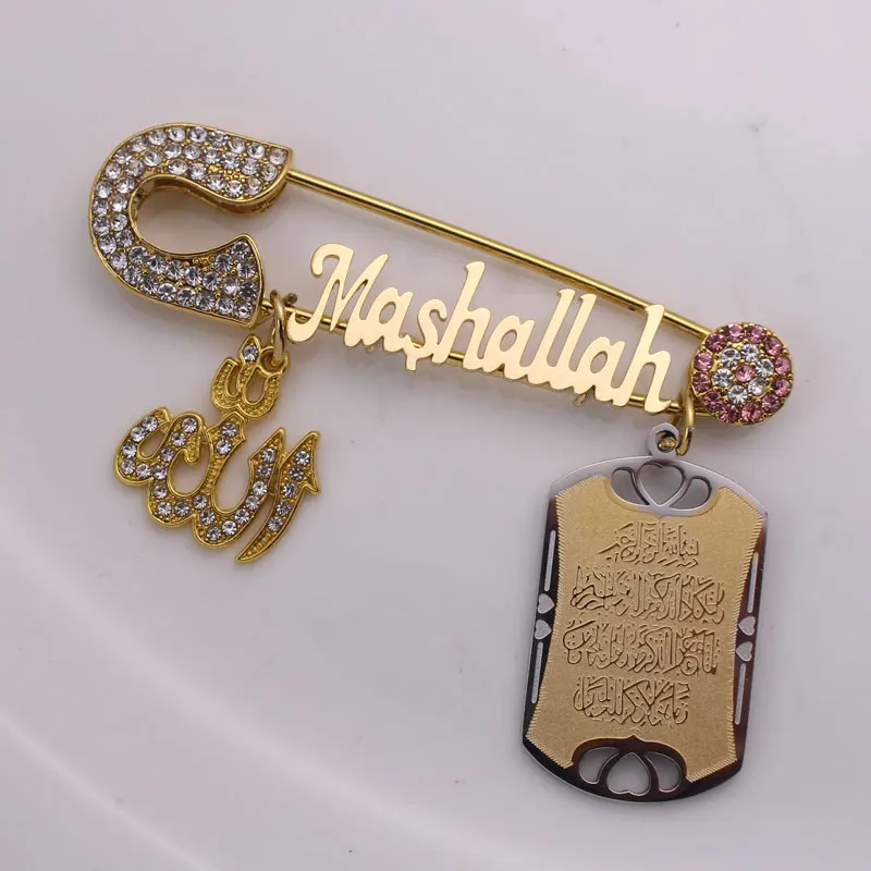 Розовая детская булавка корань ванякад ислам машалла Турецкая Дурной глаз