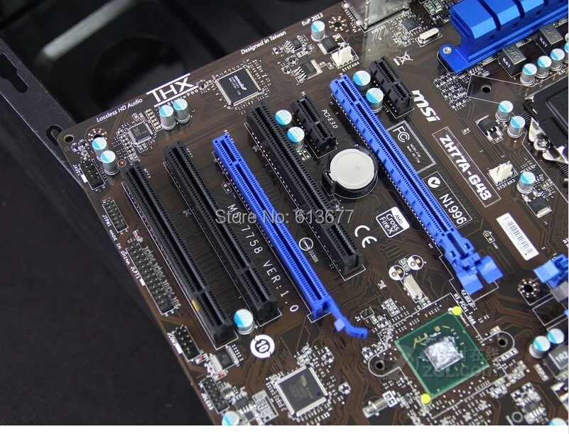 MSI ZH77A-G43 оригинальная настольная материнская плата DDR3 LGA 1155 для I3 I5 I7 cpu 32GB H77 PC продажи материнской платы