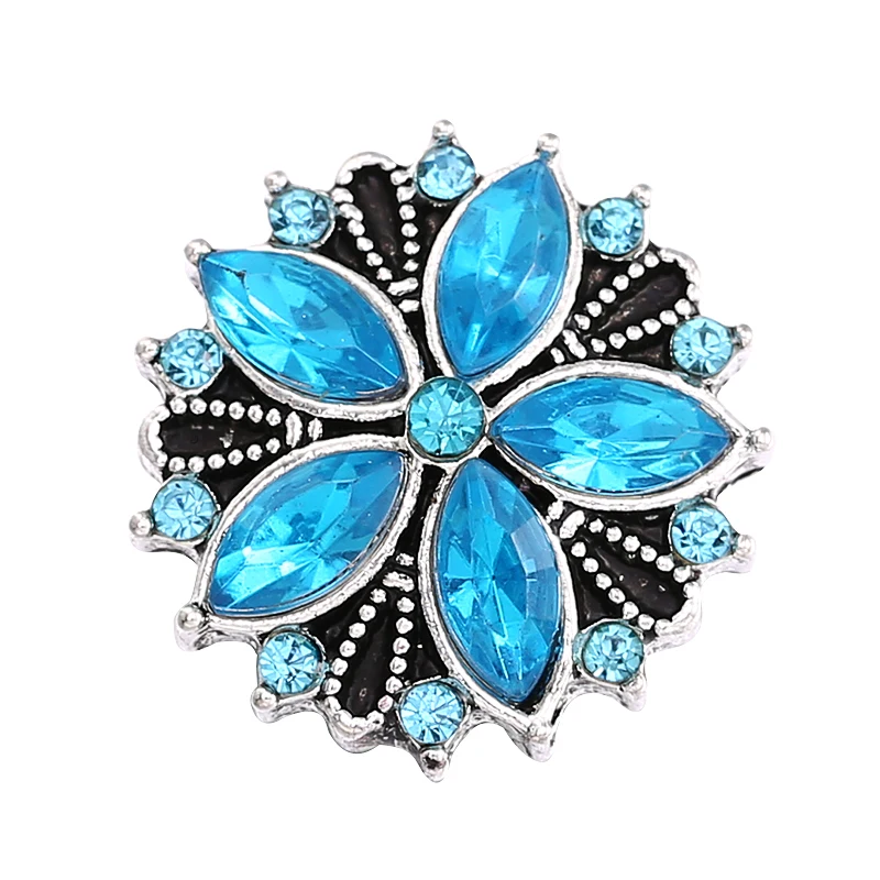 5 шт./лот кнопки с кристаллами украшений розы Цветочные пуговицы для Для женщин fit