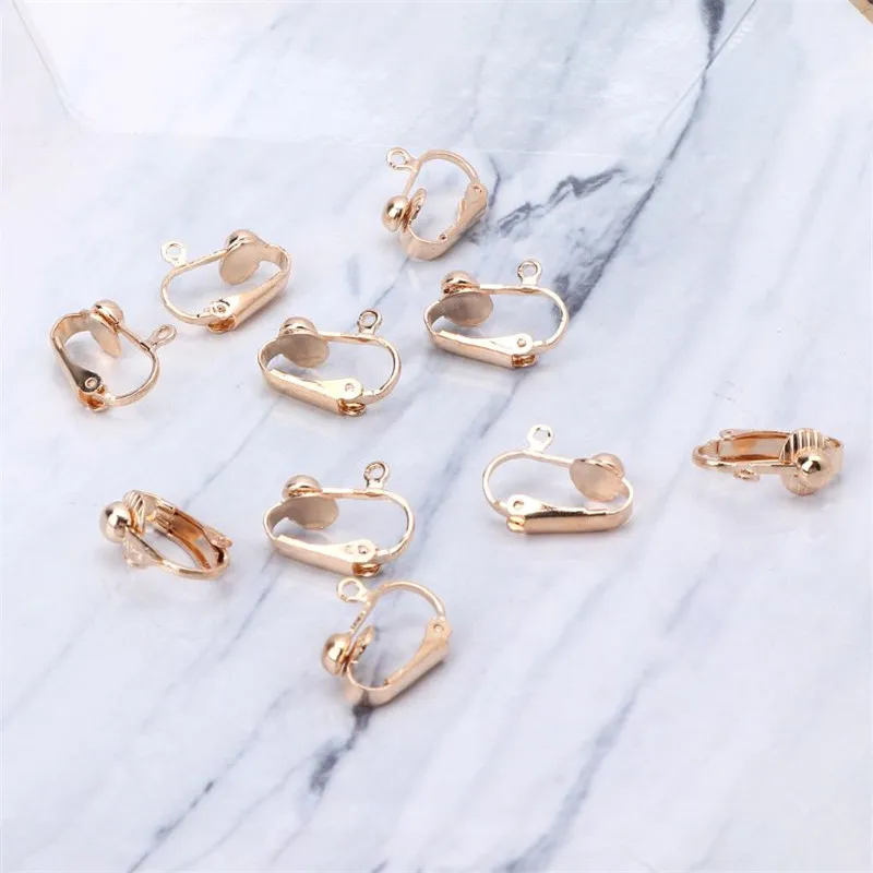 10 шт клип на серьги конвертер с простой открытой петлей без пирсинг для уха