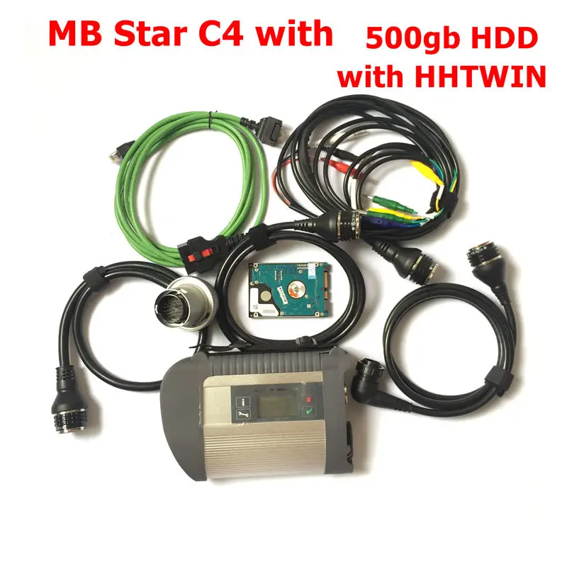 Фото 2020,09 полный чип MB Star C4 с функцией Wifi SD соединение компактный C4 диагностический инструмент с 500gb HDD программное обеспечение HHTWin Бесплатная дос... №2