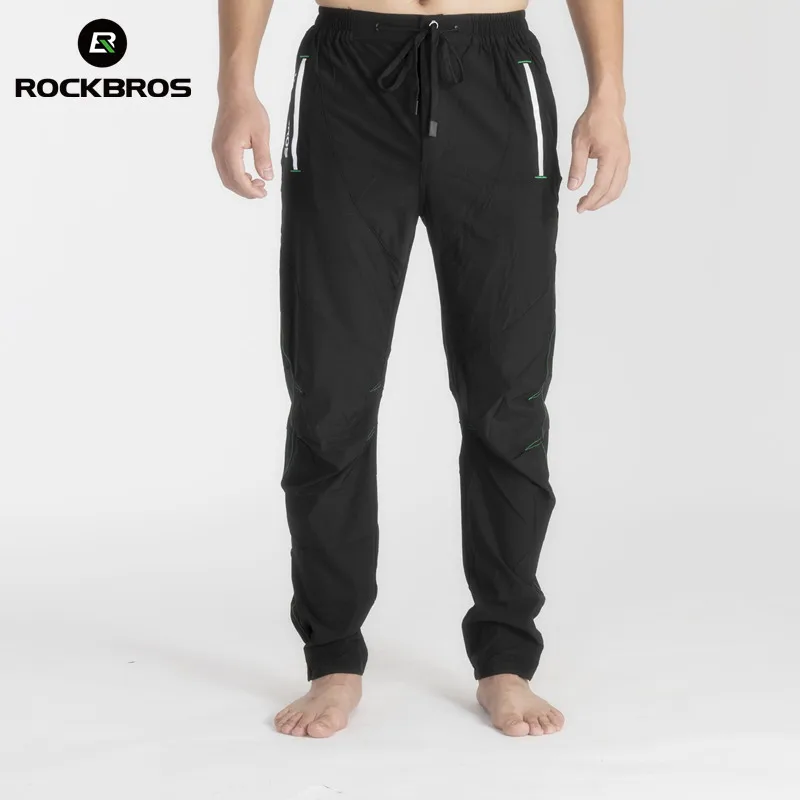 ROCKBROS эластичные велосипедные брюки светоотражающие дышащие для мужчин и женщин