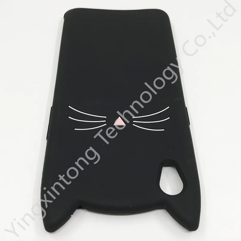 С милым рисунком усов Cat Чехол для телефона из мягкого ТПУ с фактурой под песок OPPO