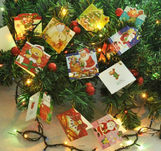 50 шт. подвеска карточка для рождественской елки|shaped postcards|christmas wishes cardscard postcard |