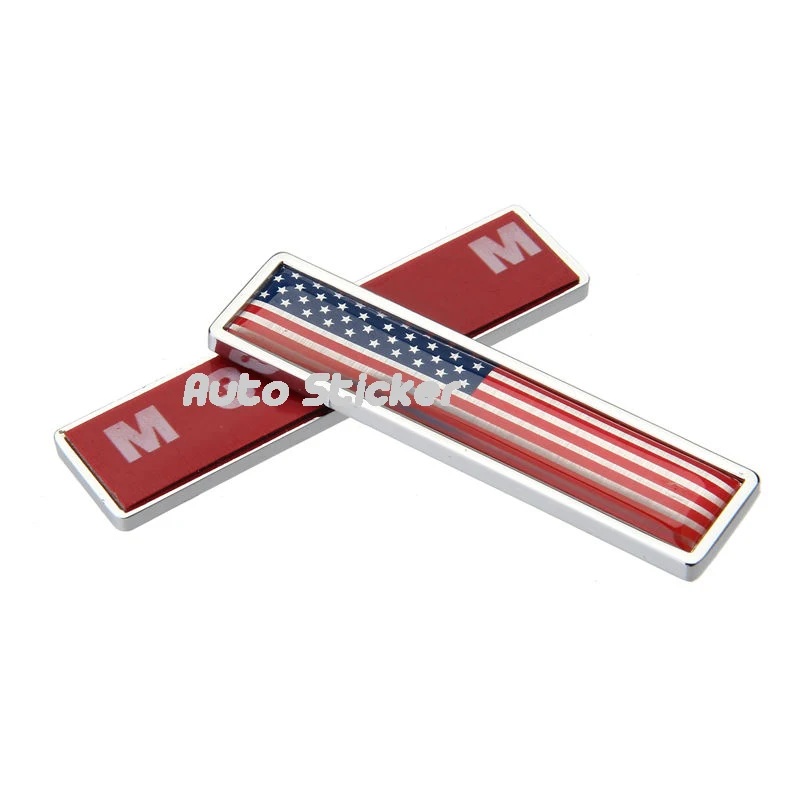 2 шт. автомобильный Стайлинг Американский Значок-флажок эмблема наклейка для Dodge