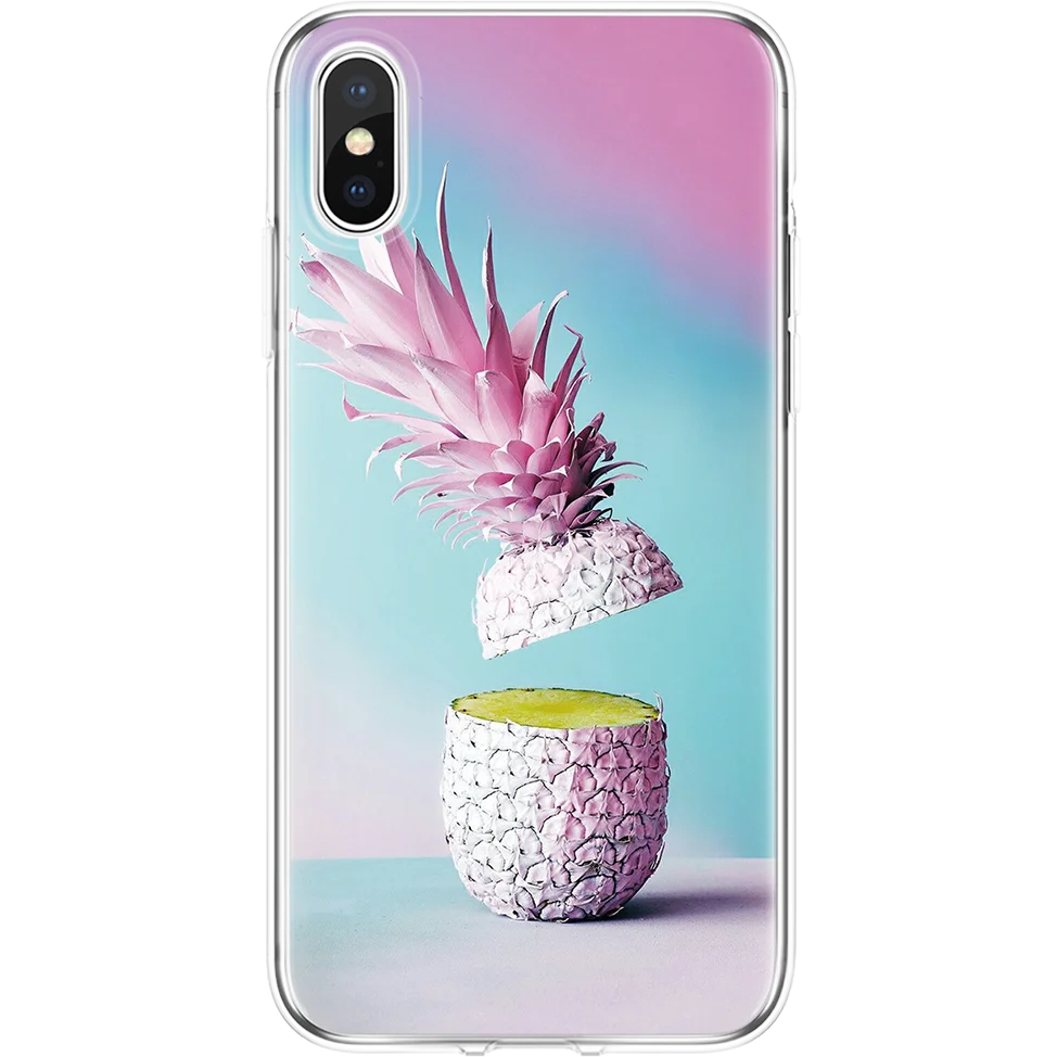 Летнее платье с рисунком ананаса мягкий чехол для телефона чехол для samsung Galaxy S8 S9 S10 плюс S10e M10 M20 M30 A10 A30 A40 A50 A70 принципиально сумки