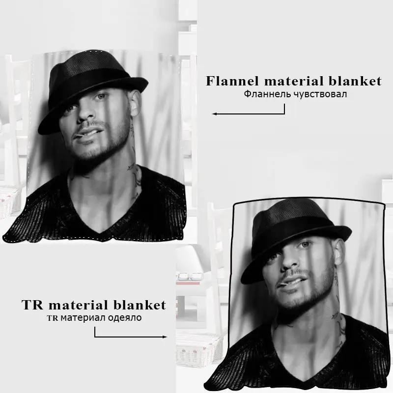 Пользовательские M Pokora одеяло TR/фланелевая флисовая ткань Новогоднее украшение