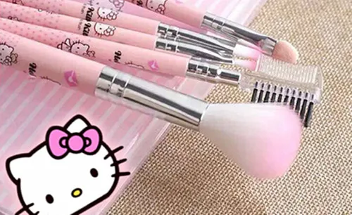 Набор кисточек для макияжа Hello kitty набор из 5 предметов милая коробка новый стиль