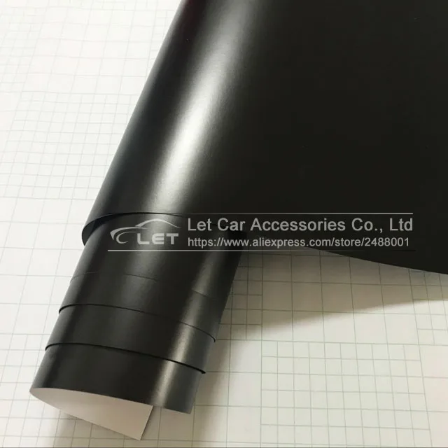 

Новейшая черная металлическая виниловая оболочка TNGLETN, автомобильная оболочка без пузырьков воздуха, хромированная черная матовая наклейк...
