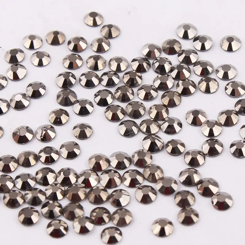 

SS10 25 Colors 3D Nail Art Glass Rhinestone Non Hotfix Flatback Glue On Rhinestones For DIY Nail Art