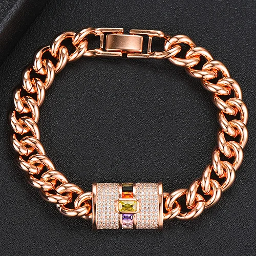 Rosegold 2 Missvikki Роскошные разные стили смешанный многоярусный браслет цепочка уникальный дизайн для женщин юбилейные вечерние шоу крутая Мода Тренд - Окраска металла: Rosegold 2