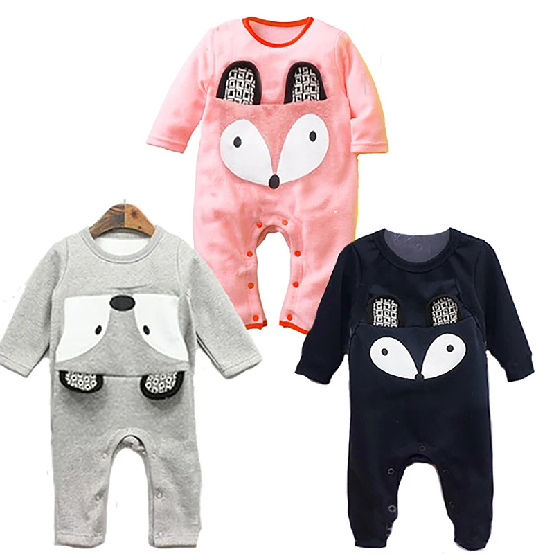 Для маленьких мальчиков Обувь для девочек Фокс ползунки осень-зима комбинезон с