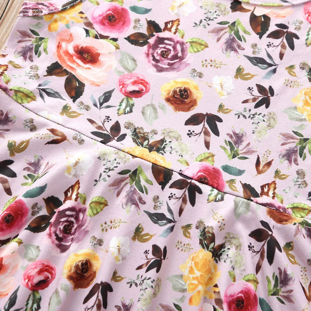 MUQGEW New Fashion Summer Toddler Baby Girls Sleeveless Floral Print Dress Vest Dresses Clothes 2019 | Детская одежда и обувь