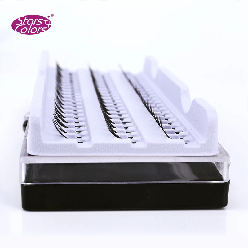 Лидер продаж импортные натуральные накладные ресницы 8D черные для наращивания 60