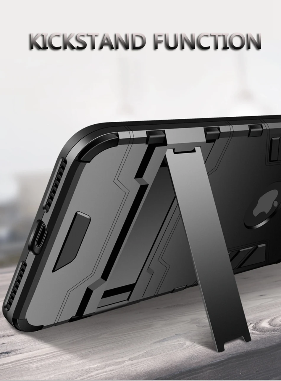 Kisscase укрепленный чехол для iPhone 6 6s 7 8 плюс защитный подставка держатель чехол для iPhone X XS Max XR 5 5S телефон Se аксессуары чехол на iphone xr xs max 7 8 plus 6s