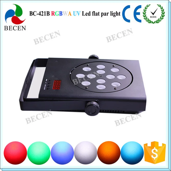 BECEN 1 10 шт. 12X18w rgbwa uv 6in1 светодиодный плоский par прожектор для сцены dj освещение|rgbwa