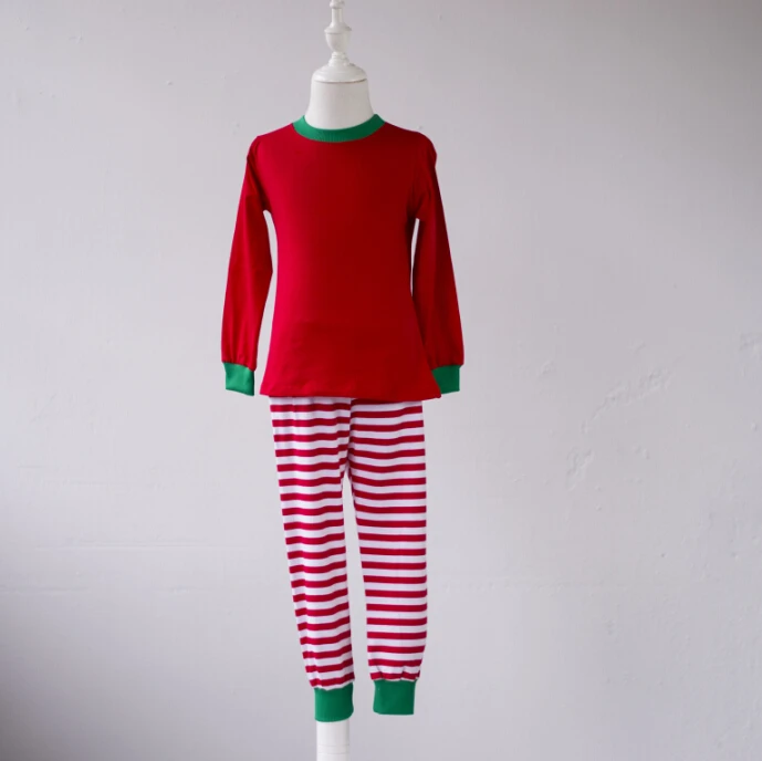 Модные пижамы для малышей бутик детской одежды красно белые полосатые