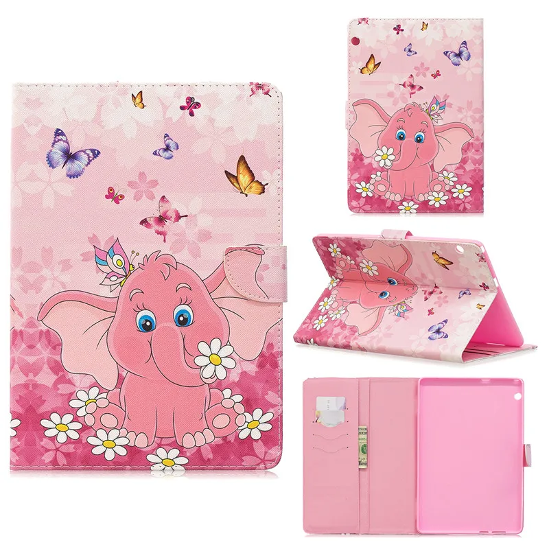 Чехол для планшета для huawei T5 10,1 чехол Funda Kawaii Единорог Кот Щенок кожаный чехол для huawei MediaPad T5 10 чехол 10,1 дюймов