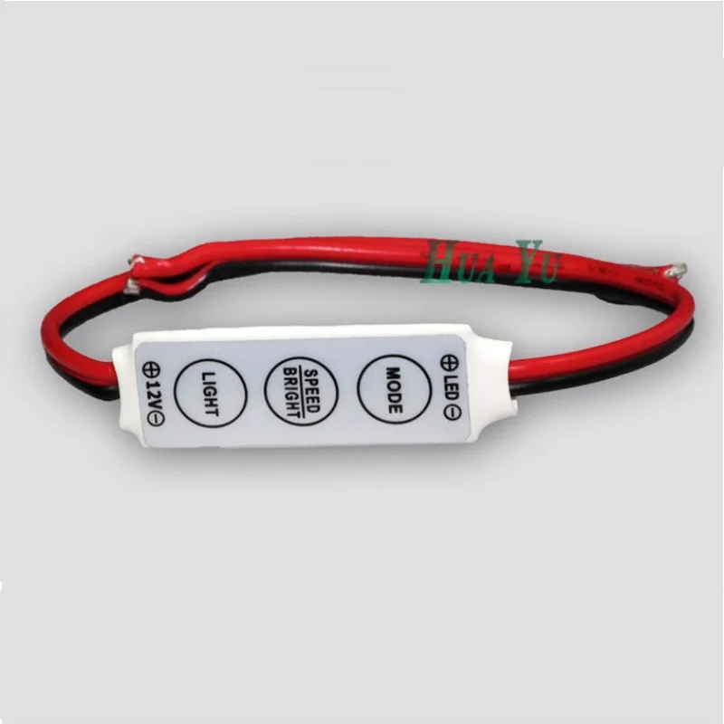 5шт/лот Мин 3-кнопочный контроллер одноцветной светодиодной ленты для освещения 12V 12A Регулятор яркости Бесплатная доставка на.