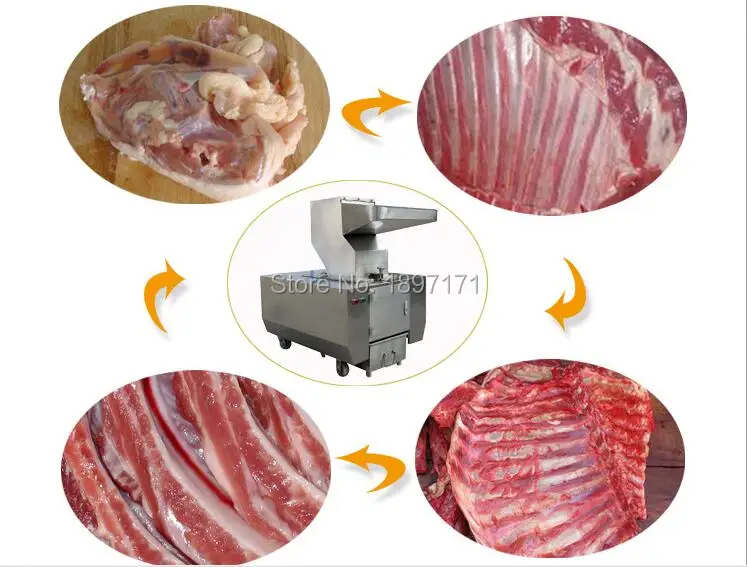 

Stainless steel meat bone grinder High Output Automatic bone broken machine bone crusher machine