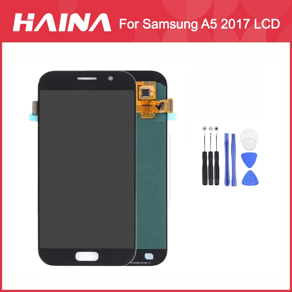 A520 ЖК дисплей для samsung galaxy a5 2017 a520f A520F/DS A520K SM A520F Сенсорный экран дигитайзер Galaxy A5