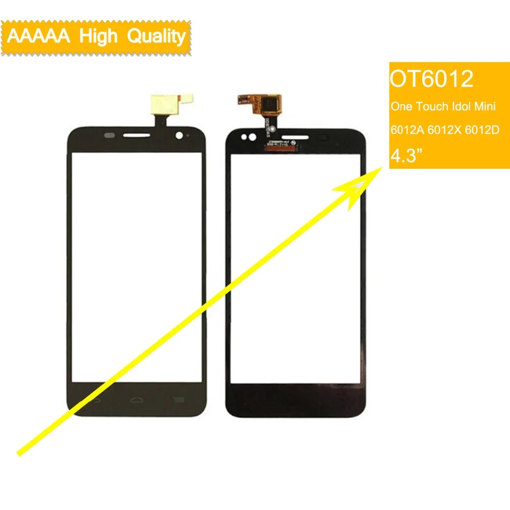 

For Alcatel One Touch Idol Mini 6012 6012A 6012D 6012X OT6012 Touch Screen Touch Panel Sensor Digitizer Front Glass Touchscreen