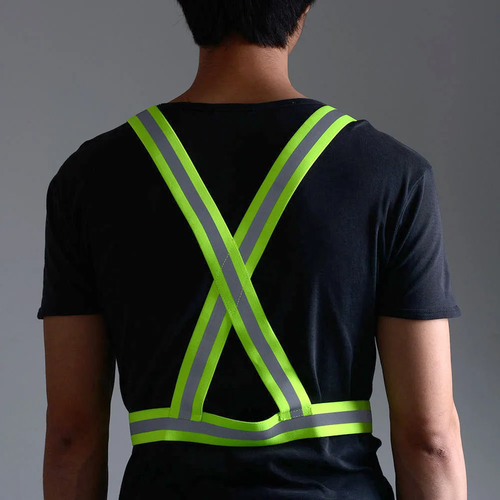 

Men Women Adjustable High Visibility Reflective Security Vest Outdoor Night Sports Working Cycling Running Safety Clothing