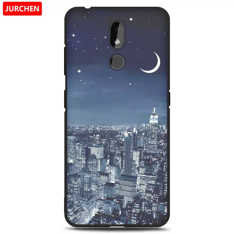 42 Чехол jurchen для Nokia 3,2 силиконовый чехол Мягкие Мультяшные из ТПУ милый цветок собака кошка Ультратонкий чехол для Nokia 3,2 Nokia3.2Back Cover - Цвет: 42