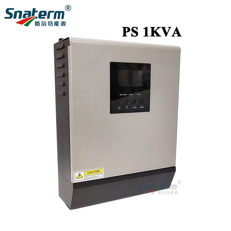 Акция! Гибридный солнечный инвертор PS1KVA с чистой синусоидой 12 В постоянного тока