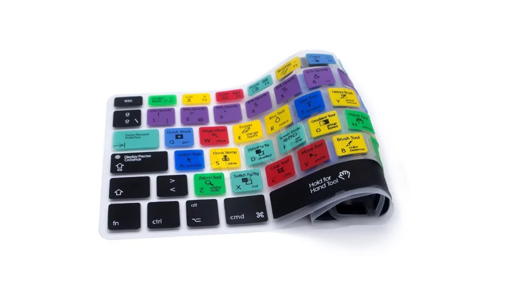Fore 2017 For Macbook Mac Book 13 15 17 Be Eu Esp Spanish Adobe Photoshop Ps Shortcuts Hotkeys Keyboard Skin Cover Protector | Компьютеры