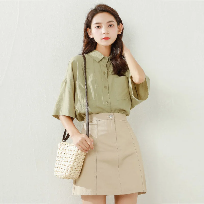 Женская рубашка Весна-лето белая блузка женская 2020 Элегантные корейские рубашки