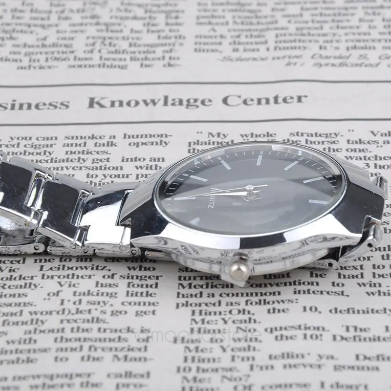 Мужские часы полностью из нержавеющей стали мужские спортивные повседневные