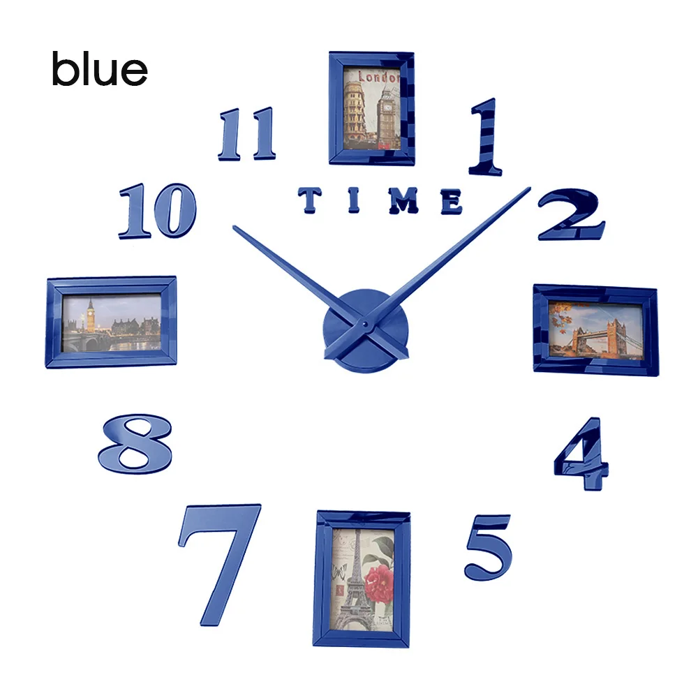 Фоторамка Saat настенные часы Horloge Reloj De Pared Duvar Saati Relogio De Parede Klok современный дизайн настенные часы 3d большие светящиеся