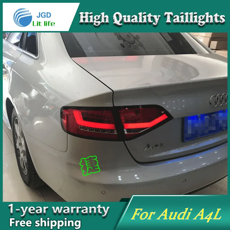 Автомобильный Стайлинг задний фонарь чехол для Audi A4L A4 2008-2012 светодиодная сигнальная лампа задний фонарь светодиодный задних сигнальных огней, задние фонари