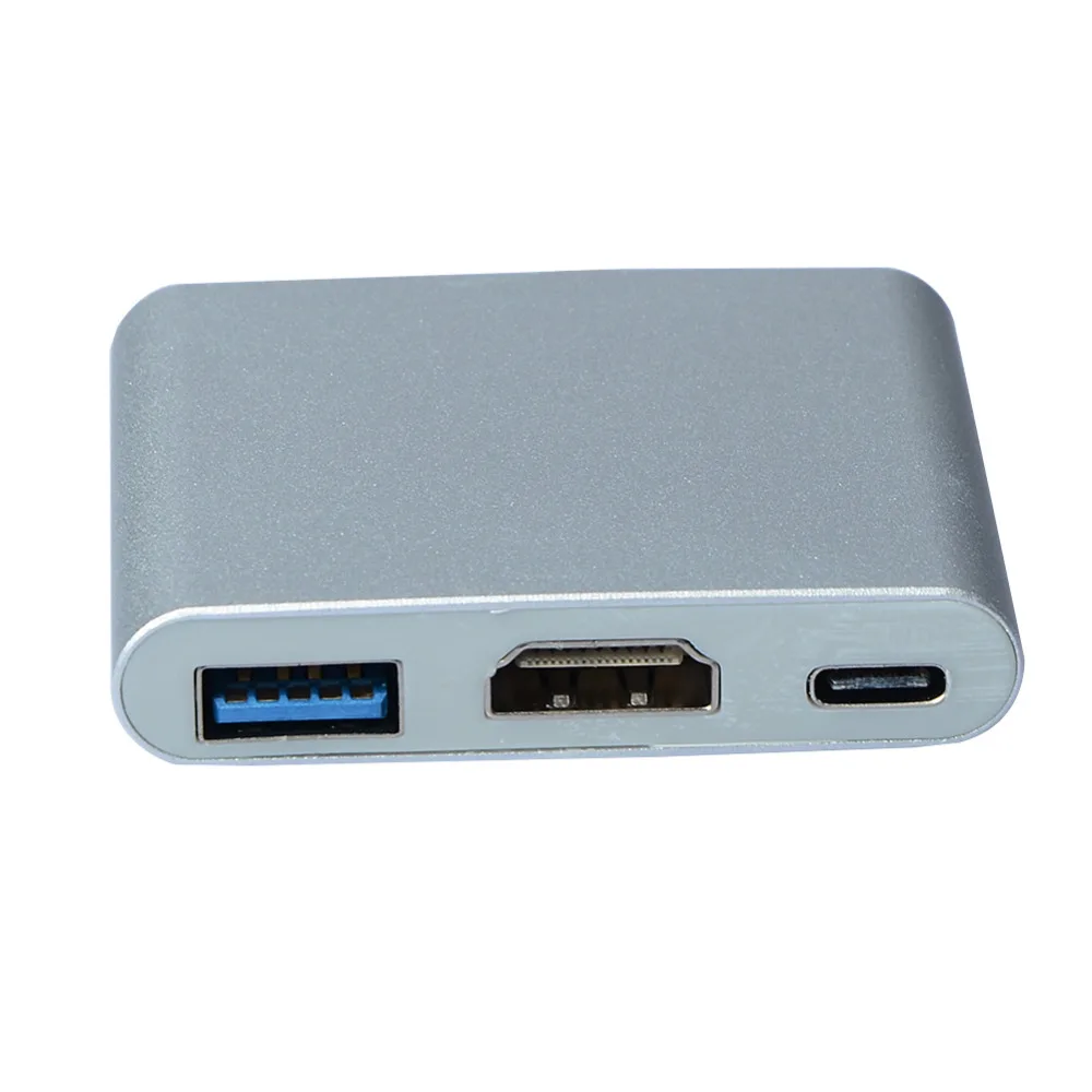USB C 3 1 конвертер многопортовый цифровой av адаптер Тип до 4 K HDMI 0 кабель для зарядки