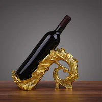 creative peacock tail wine rack decoration retro resin wine stand best bottle bar decor wine accessories home decoration gift