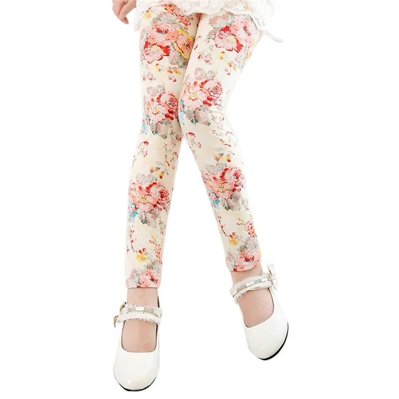 Удобная детская одежда детские брюки леггинсы с принтом классические узкие