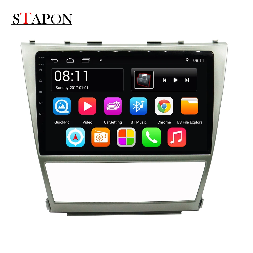 STAPON 10 дюймов Автомобильный DVD Android 7 1 для Camry 2006 2011 с Bluetooth рулевое колесо