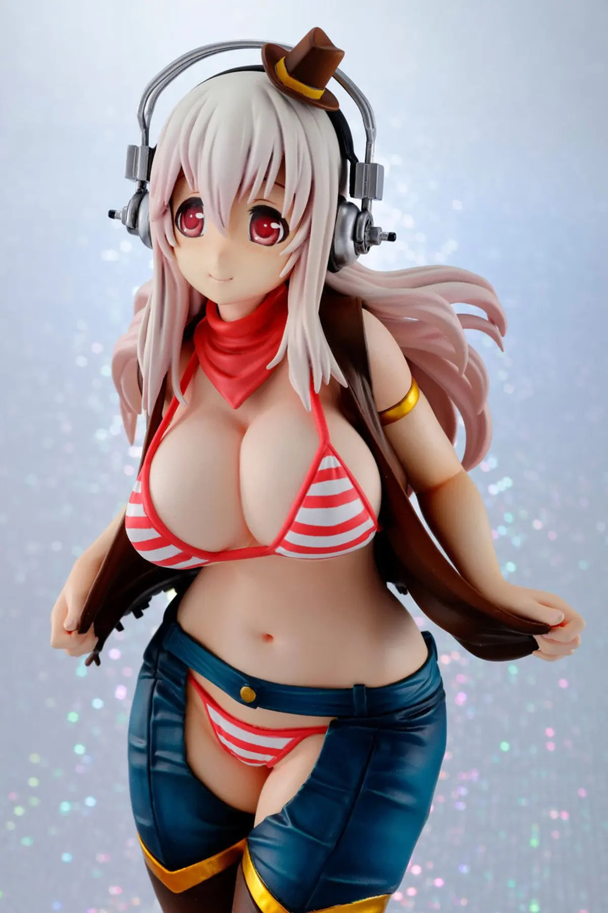 SAINTGI Супер Sonico джинсы Момо Купальник Queens Ver. Сексуальная Волна SoniComi 18 см предел