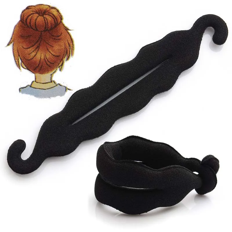 

Fashion Classic Foam Sponge Hairdisk Magic Donut Quick Bun Curler Maker DIY Updo Hair Accessories Hairstyle Tools For Women